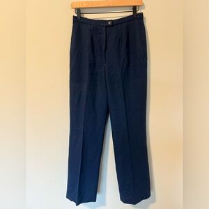 Vintage 80’s Pendleton 100% Virgin Wool Navy Pants, Sz S
